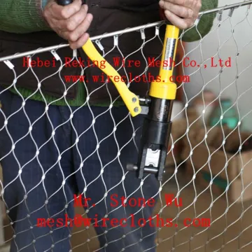 AISI/SUS/SS 304/316 Stainless Steel Wire Rope Mesh for Decorative mesh/Zoo Protecting Mesh
