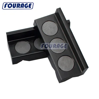 Magnetic Aluminum Vise Block Tools for AN Fitting Adapters