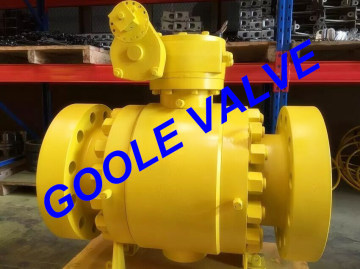 900LB Worm Gear Operated Forged Trunnion Ball Valve GAQ347N
