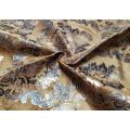 Knitted Material Foil Velvet Bronzing Fabric for Furniture