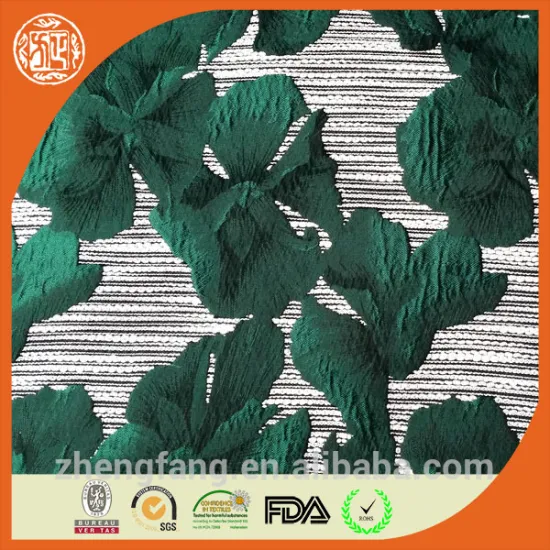 Latest fashion polyester dress fabric jacquard fabric