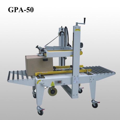 Semi-automatic carton sealing machine for wide range carton box