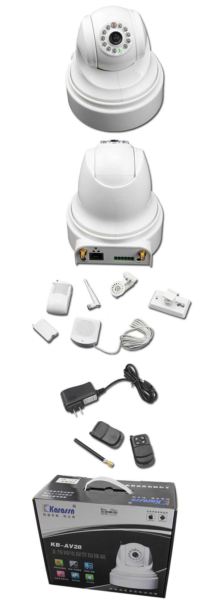 Dome Wireless IP Camera for Indoor Security (KB-AV28A)