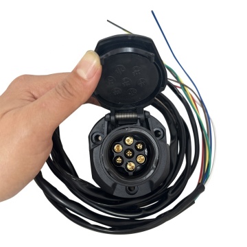 1.5M Pre-Wired Towbar Wiring Kit with 7Pin Trailer Socket and Extension Cord for Trucks