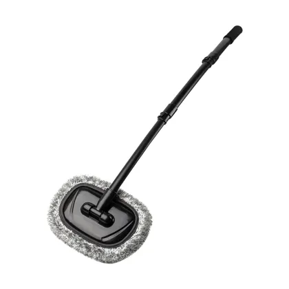 High-Quality Telescopic Car Wash Mop Brush with Rotating Microfiber Chenille