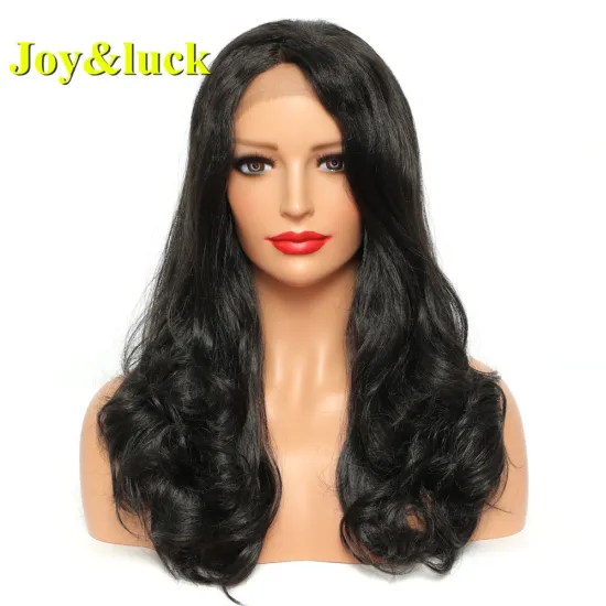 Lacefront Wholesale Wigs High Quality for Women Long Natural Wave Curl Black Ladies Lace Front Synthetic Headband Hair Wigs