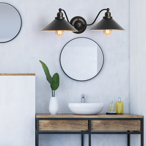 Lámpara industrial de pared para el baño para el baño