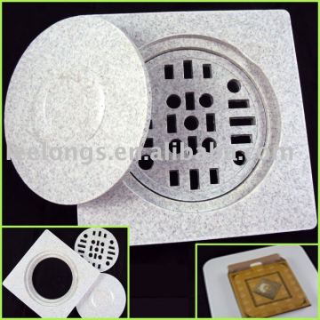 LLFD009 Square plastic shower drain with filter grating