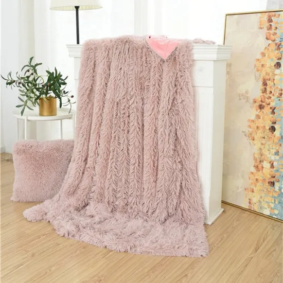Hot sell  Winter Thick Plush Flannel Fleece Throw Luxury Super Soft Blanket cozy mink blanket