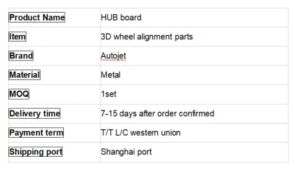 HUB for Wheel Alignment