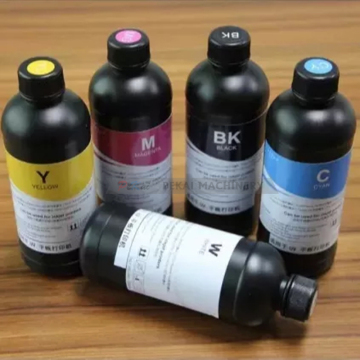Encre UV Set CMYKWV 6 * 500 ml pour les imprimantes à jet à plat LED UV