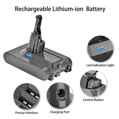Dyson V8 Compatible 4500mAh 21.6V Replacement Battery