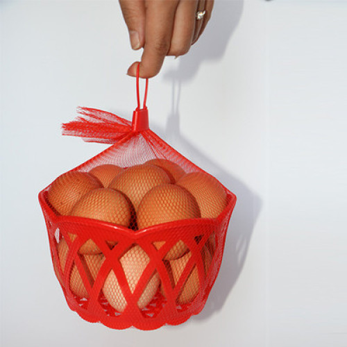 Hot Selling red egg net bag in pieces