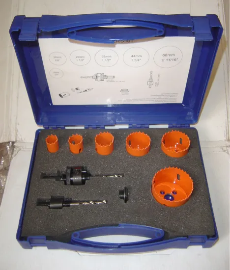 9PCS Bimetal hole saw set for metal