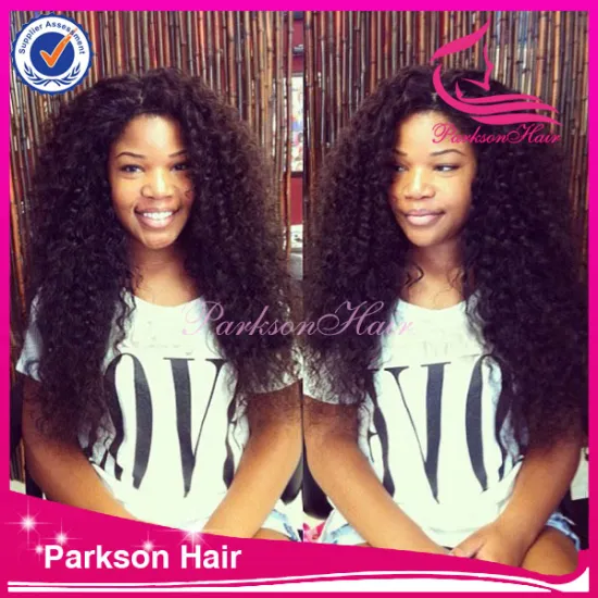 Hollywood new hair brazilian human hair middle part 180 denisty 6a grade quality 8-26inch jerry curl long hair full lace wig