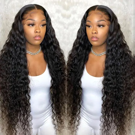 Cheap Unprocessed Raw Indian Human Hair Cuticle Aligned Deep Wave Bundles High Quality Double Drawn Virgin Hair Vendors
