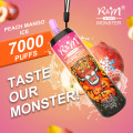 R&amp;M Monster 7000 Puffs Dispositivo de vagem de vape descartável