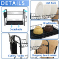 Dish Drying Rack Kitchen Storage Plate Bowl Drainer