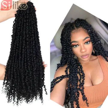 Pre Looped Bohemian  Synthetic Braiding Passion Twist hair Pre-twisted Passion Twist Hair 22 inch Passion Twist Crochet Hair