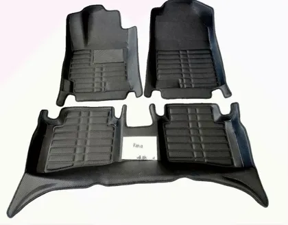 2024 Luxury 5D Car Foot Mats: Professional PVC Waterproof Leather Custom Set at Low Prices