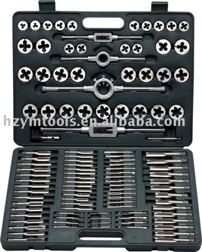 110pc tap and die set  threading tool,tap and die,hand tap set,tap and die set