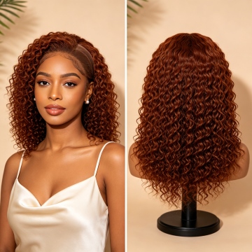 12 Inch 13x4 HD Lace Frontal Kinky Curls 150% Density 30 Human Hair Glueless Wig