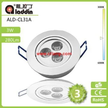 3X1W LED Ceiling light high luminance
