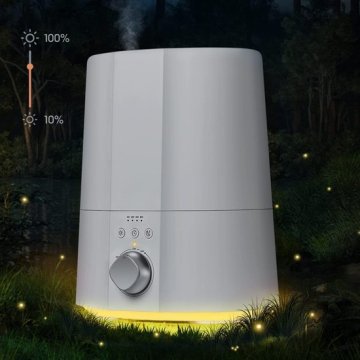 Smart Ultrasonic Humidifier with Night Light and Air Purification
