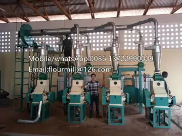 10-25TPD corn mill grinder maize grinding machine maize flour milling machines