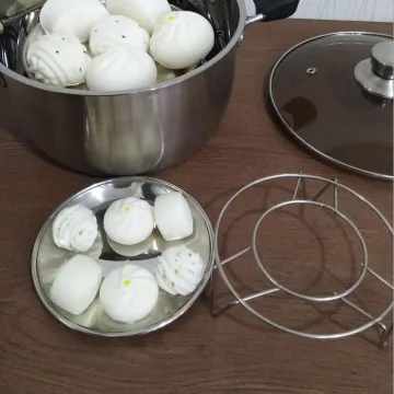 Modern Type Food Stainless Steel Wire Steamer Rack