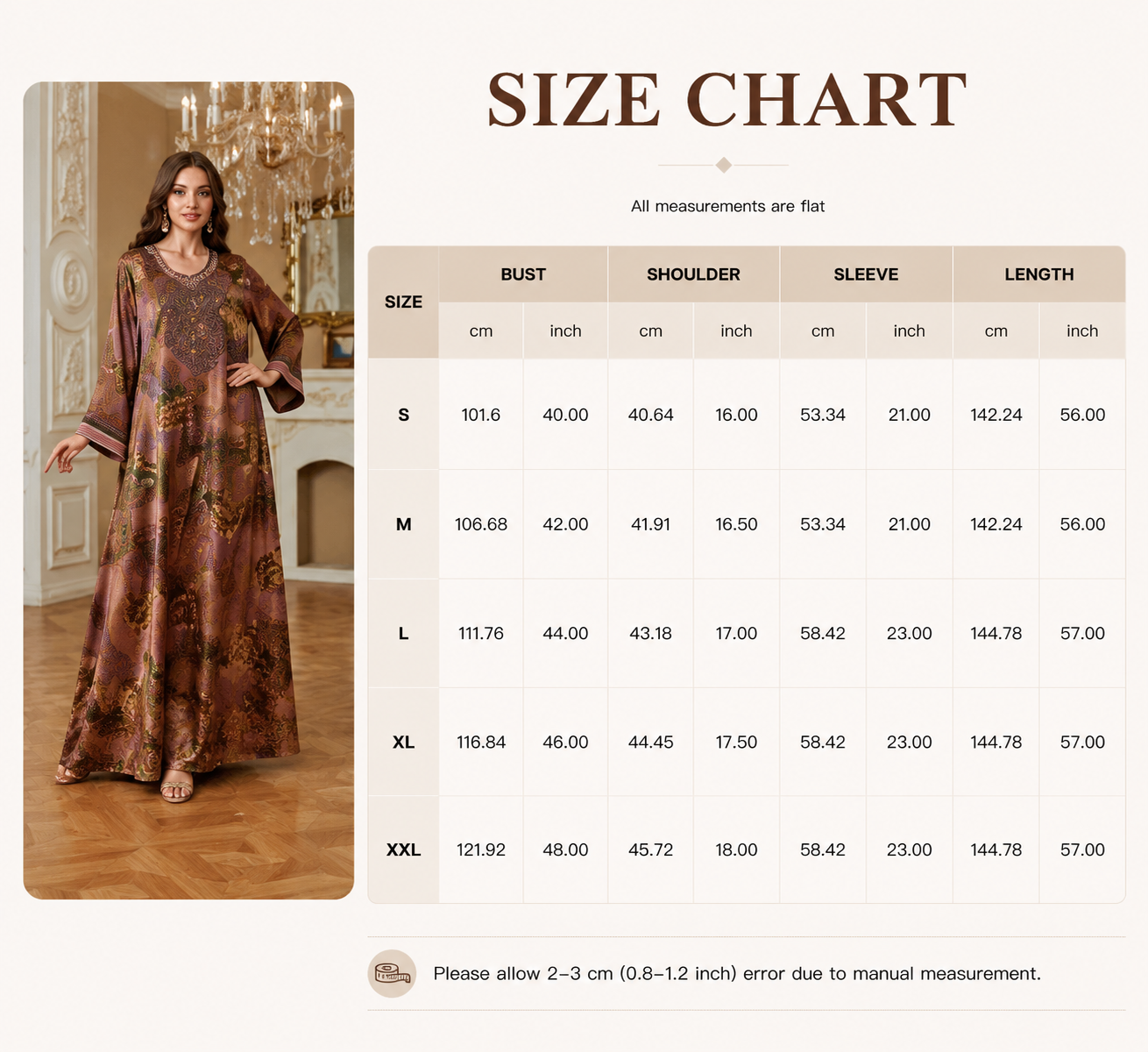 Kaftan Abaya Front View