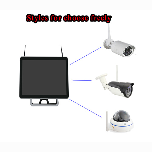 8CH 1.3/2.0MP Wifi NVR Kits With 15" Monitor