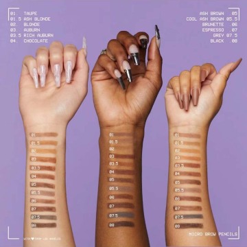 MICRO Brow Pencil: Dual-Ended Waterproof Eyebrow Pencil with Built-in Brush