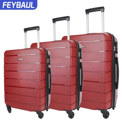 High-end PP luggage sets luggage travel bags trolley suitcase sets