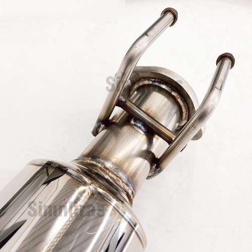 Rostfreier Auspuffschalldler für 02-05 Honda Civic SI Fließheckback