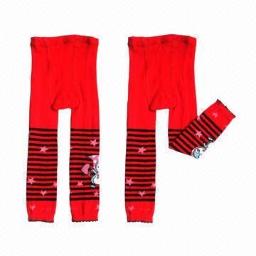 Red Children's Tights with Customized Logo and Materials