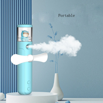Portable Hydrating Spray Mist Fan: Summer Automatic Cooling Humidifier