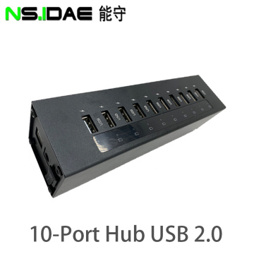 10-Port USB 2.0 Portable Data HUB