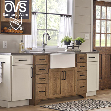 North American Ceramic Porcelain Basin Undermount Single Bowl Kitchen Sink