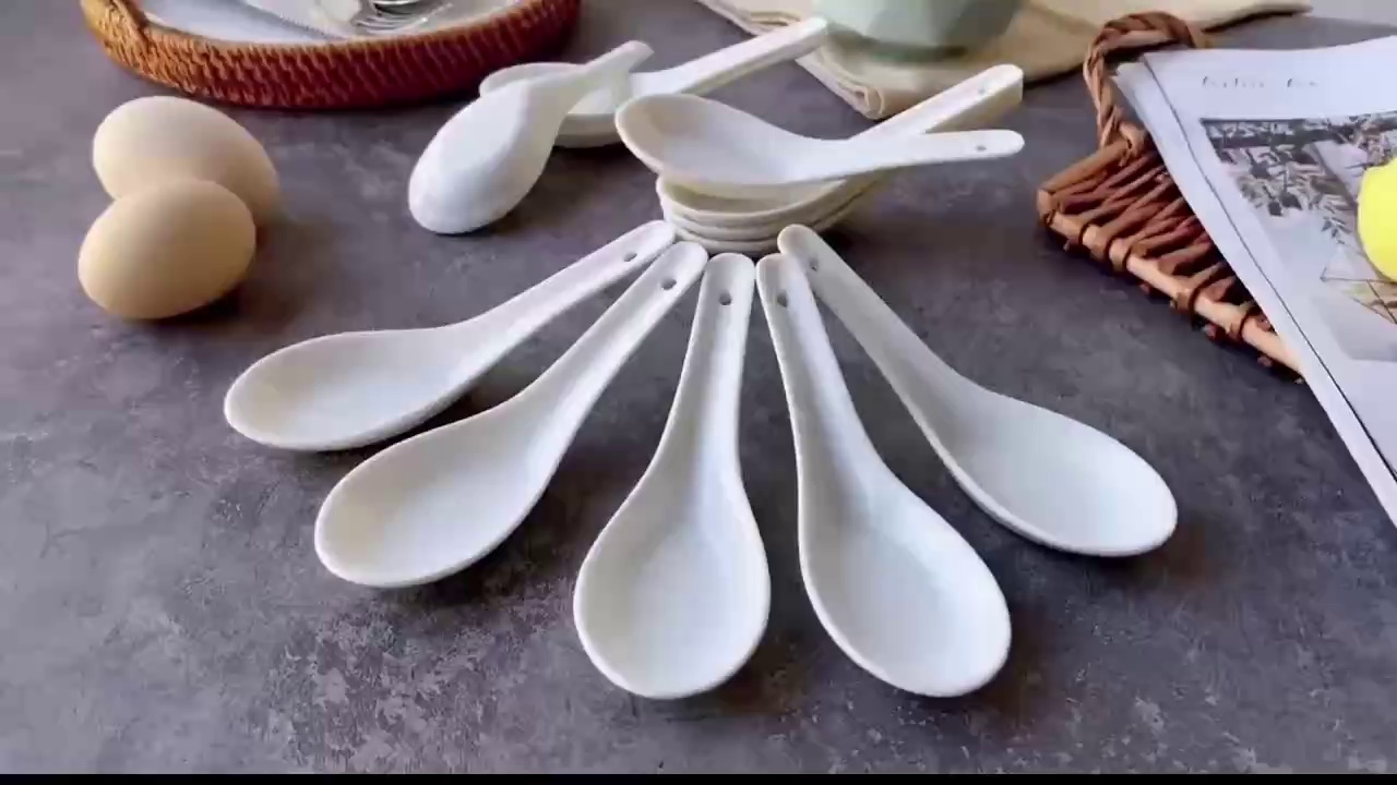 Eco Friendly Ceramic Spoon for Daily Use