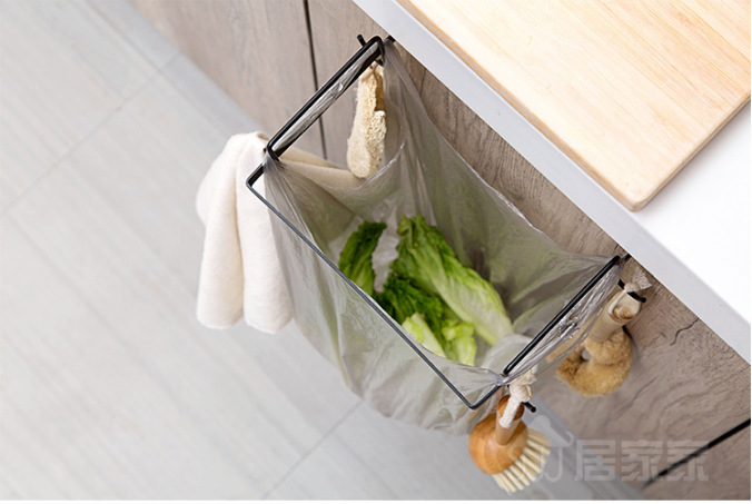 Wrought Iron Trash Can Hanger