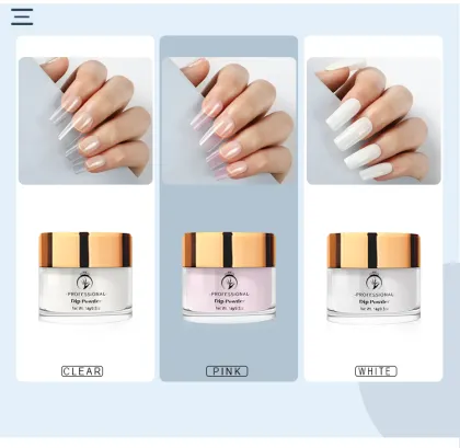 Factory Wholesale Clear Acrylic Nail Powder for Nail Dipping Systems
