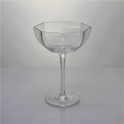Special Multifaced Crystal Coupe Cocktail Champagne Glasses