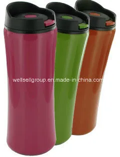 14 Oz Clicker Travel Mug BPA-Free (CPBZ-4084)