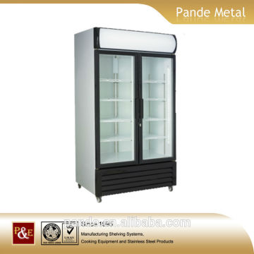 2015 hot in market computer control glass door refrigerator