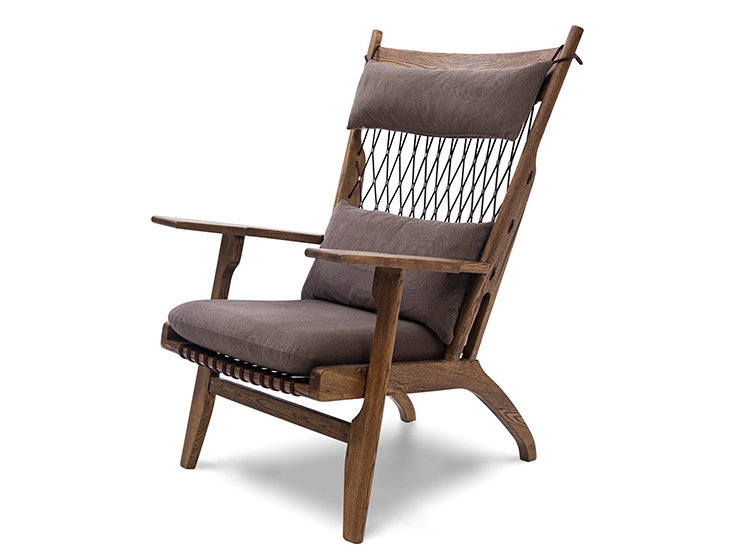 Woonkamer Wegner PP129 Web Chaise Lounge Chair