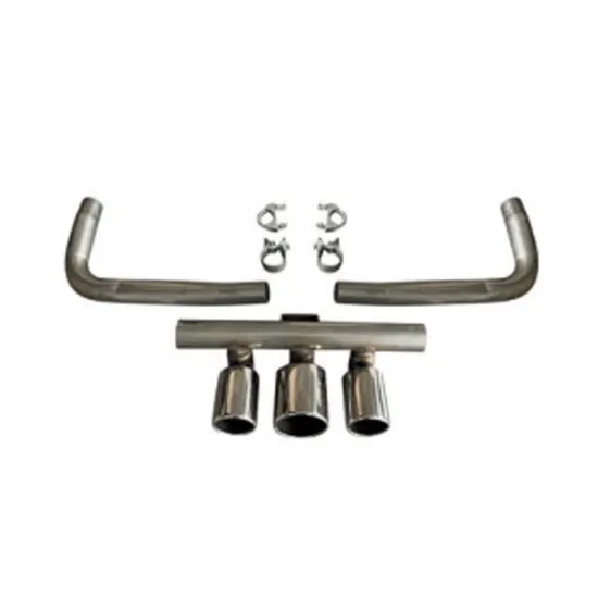 Type-R Front Rear Bumper Diffuser Stainless Steel Tail Pipe Triple Exhaust Tips for Honda Civic 2021-2023