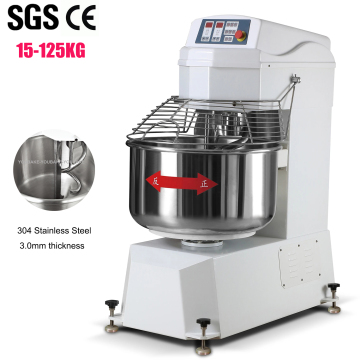Premium Quality Large Capacity Dough Mixer for Commercial Use - 15kg to 125kg Bread Flour Spiral Mixer