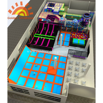 Structure de trampoline environnementale adaptée aux besoins du client d&#39;intérieur