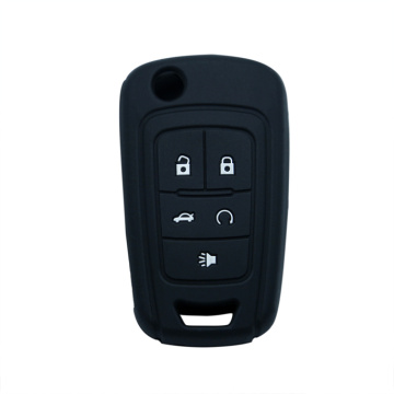Leather car key cover Chevrolet 5 buttons